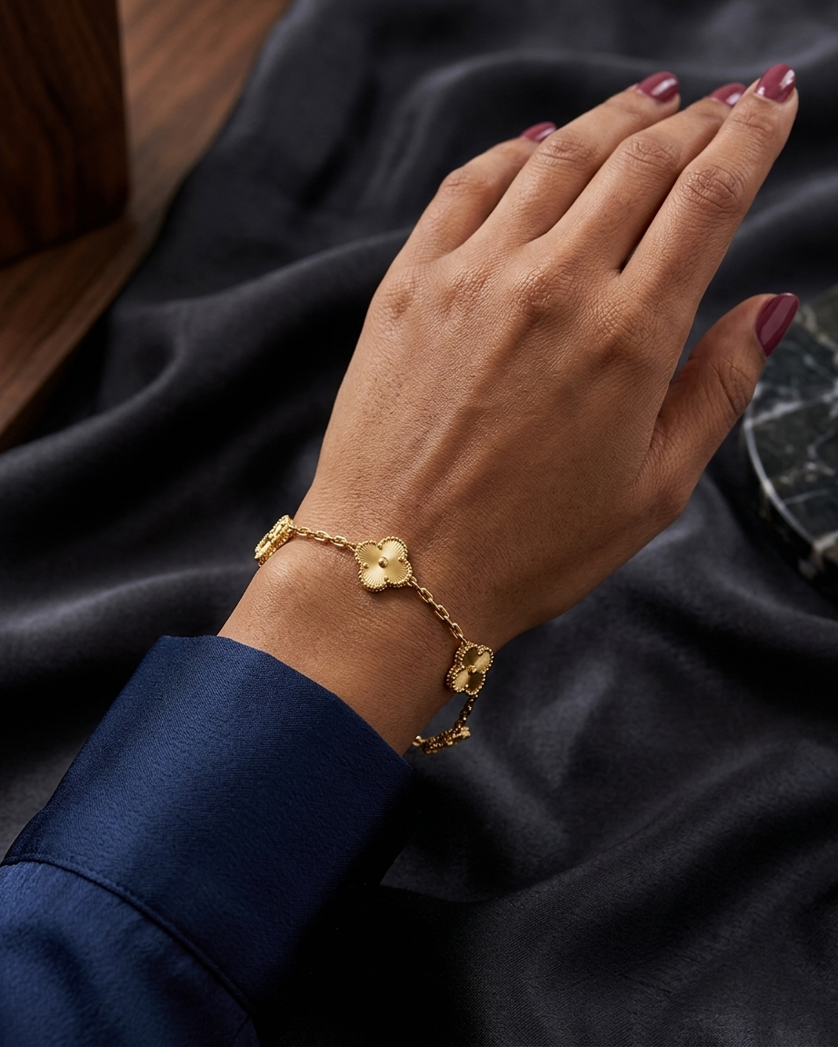 Van Cleef & Arpels Vintage Alhambra 5-Motif Bracelet | Zaryab