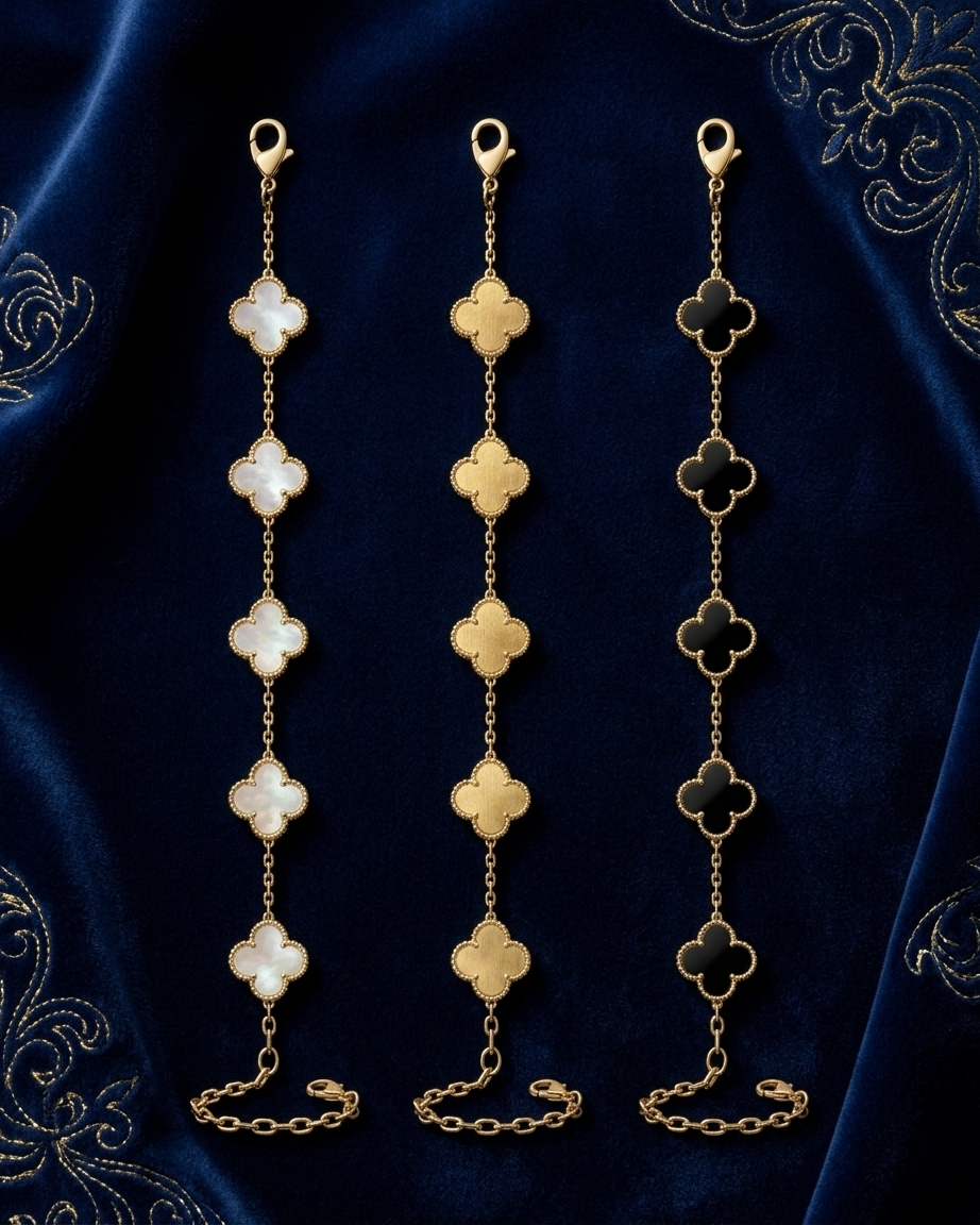 Van Cleef & Arpels Vintage Alhambra 5-Motif Bracelet | Zaryab