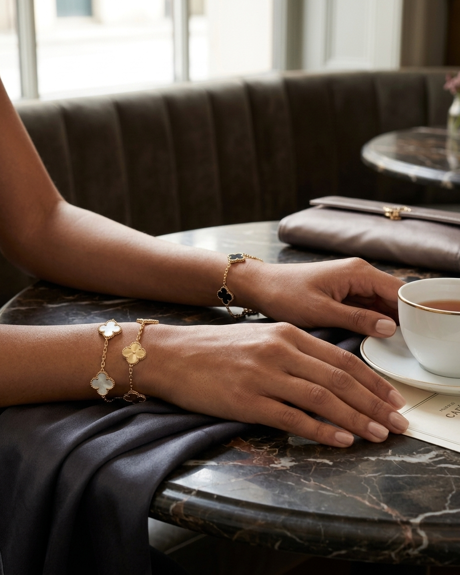 Van Cleef & Arpels Vintage Alhambra 5-Motif Bracelet | Zaryab