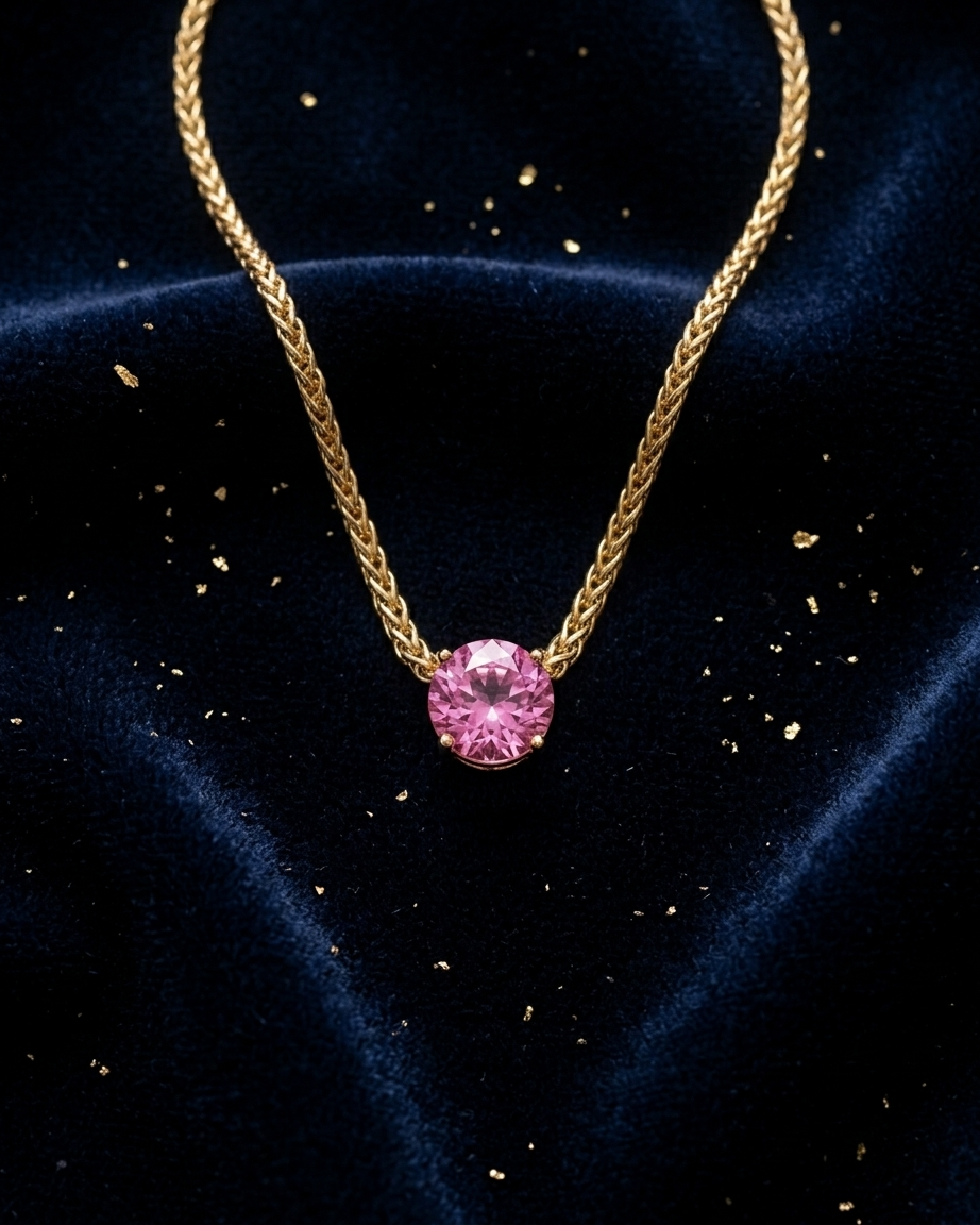 Pink Tourmaline Necklace | Zaryab