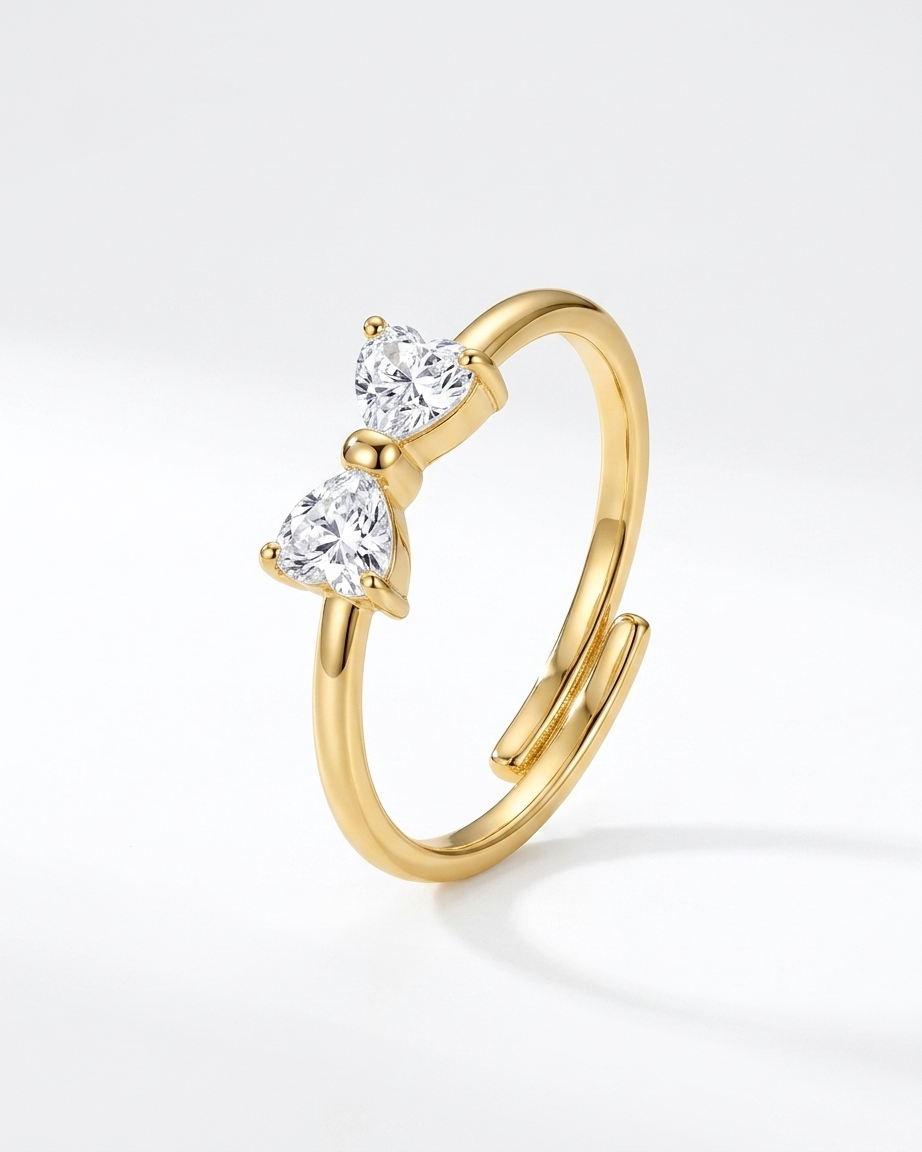Cupid’s Tie Ring With A Bow (Adjustable) | Zaryab