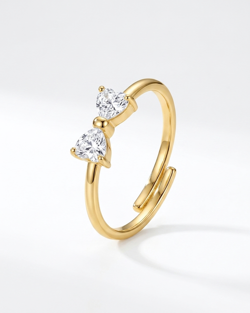 Cupid’s Tie Ring With A Bow (Adjustable) | Zaryab
