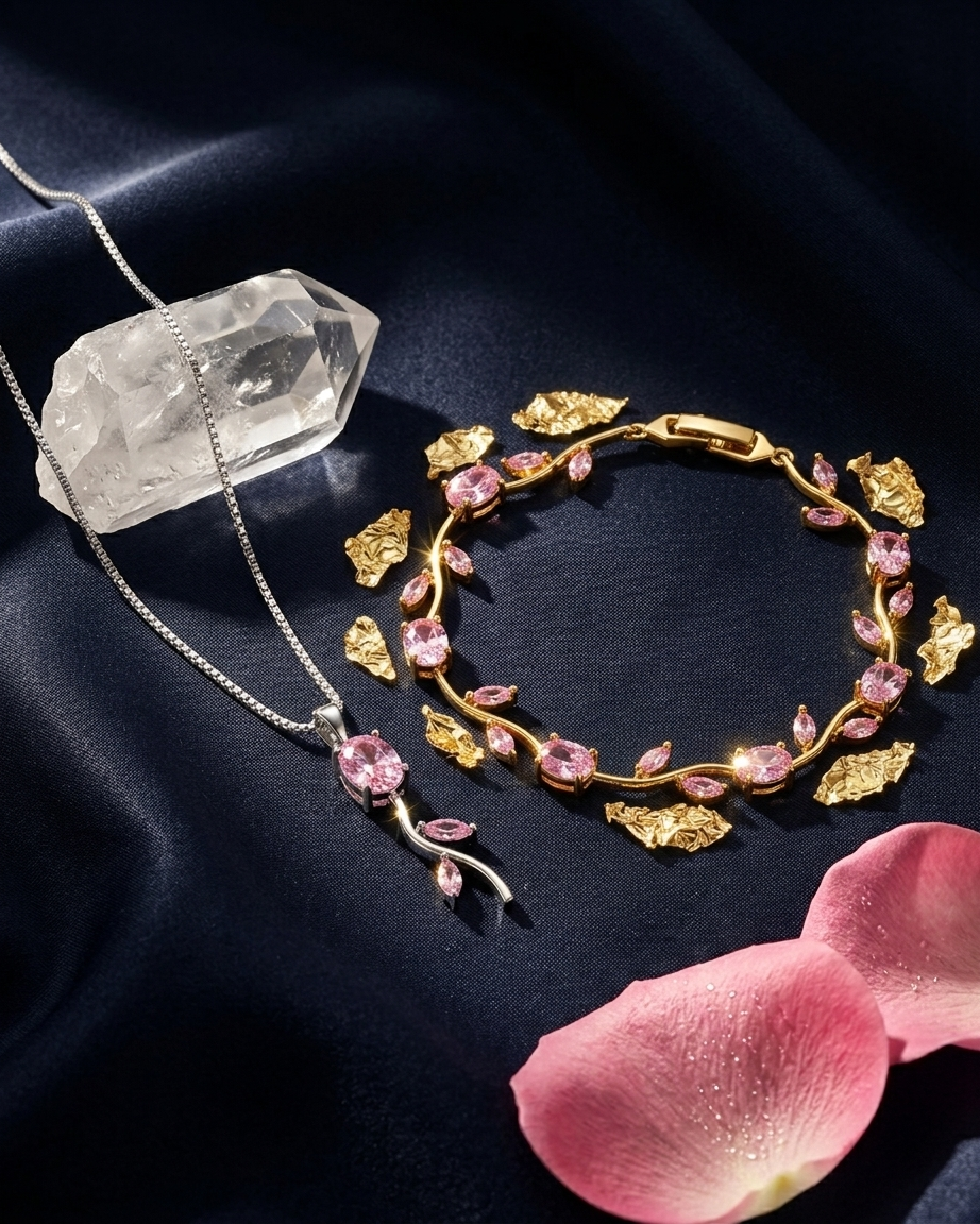 Tulip Set ( Tulip Bracelet + Tulip Necklace ) | Zaryab