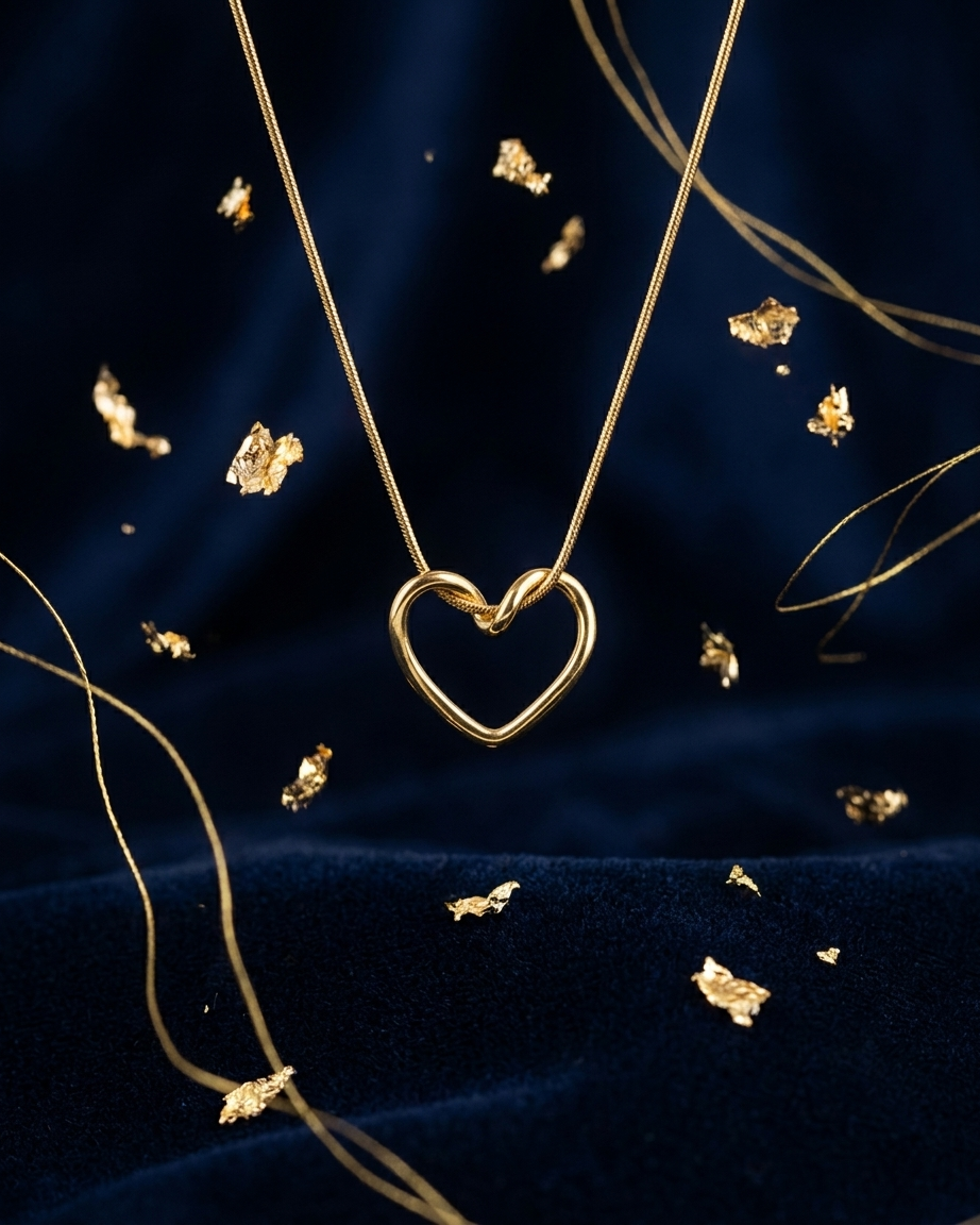 Hollow Heart Pendant Necklace | Zaryab